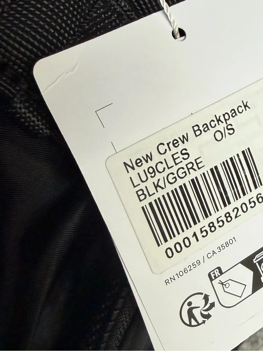 NWT Lululemon New Crew Backpack 22L